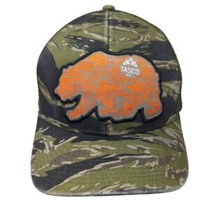 Tasco Snapback Trucker Hat Multi One Size Adjustable Mesh Back Embroidered Camo